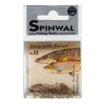 Agrafka+Krętlik Spinwal No.12 - 15 kg op.10szt