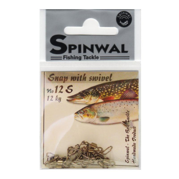 Agrafka+Krętlik Spinwal No.12S- 12 kg op.10szt