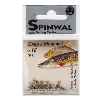 Agrafka+Krętlik Spinwal No.16 - 10 kg op.10szt