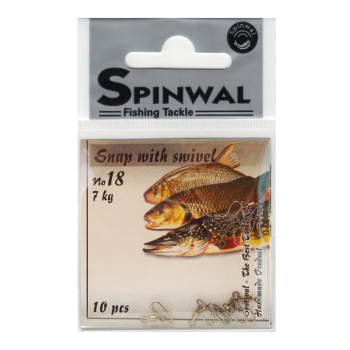 Agrafka+Krętlik Spinwal No.18 - 7 kg op.10szt