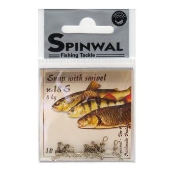 Agrafka+Krętlik Spinwal No.18S - 8 kg op.10szt