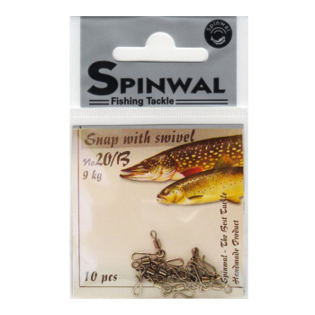 Agrafka+Krętlik Spinwal No.20/B- 9 kg op.10szt