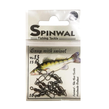 Agrafka+Krętlik Spinwal No.13 - 15 kg op.10szt