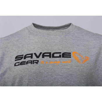 T-shirt S.G. Signature logo grey melange rozm S-85354