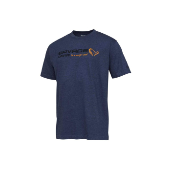 T-shirt S.G. Signature logo blue melange rozm XXL