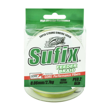 Plecionka Sufix Feeder Braid Green 0.06mm 150m*