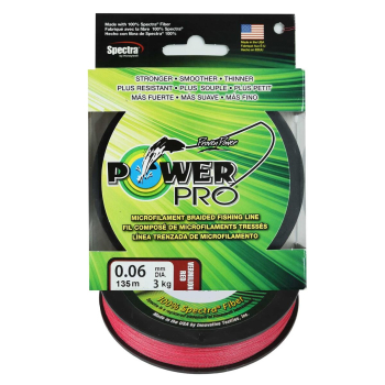 Plecionka Power Pro Vermillion Red 0,06 mm 135 m