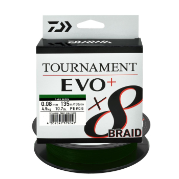 Plecionka Daiwa Tournament X8 Evo 0.08mm/135m zie