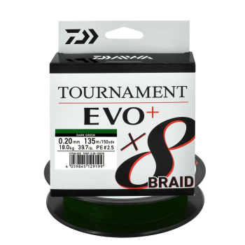Plecionka Daiwa Tournament X8 Evo 0.20mm/135m zie