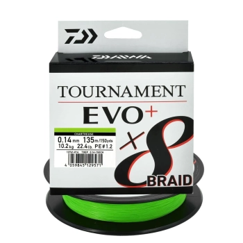 Plecionka Daiwa Tournament X8 Evo 0.14mm/135m cha