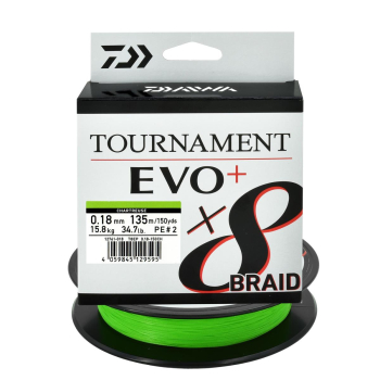 Plecionka Daiwa Tournament X8 Evo 0.18mm/135m cha