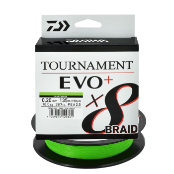 Plecionka Daiwa Tournament X8 Evo 0.20mm/135m cha