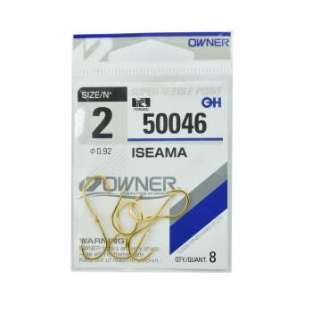 Haczyki Owner 50046/2 - złoty+