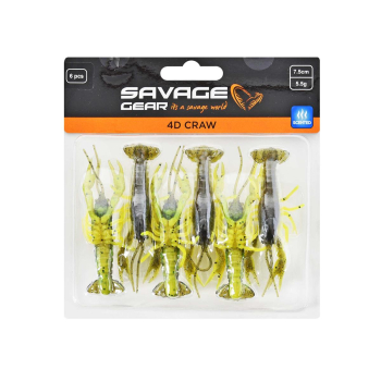 Przynęta S.G. 4D Craw F 7.5cm 5.5g 6szt summer cr