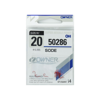 Haczyki Owner 50286/20 - czerwony+