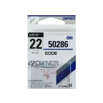 Haczyki Owner 50286/22 - czerwony+