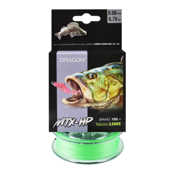 Plecionka Dragon MTX-HP Neon Lime 0.08mm135m
