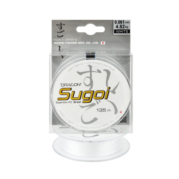 Plecionka Dragon Sugoi Superthin 0.061mm135m biała